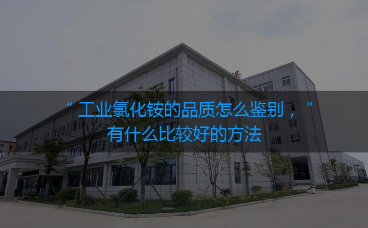 工業(yè)氯化銨的品質(zhì)怎么鑒別，有什么比較好的方法嗎？